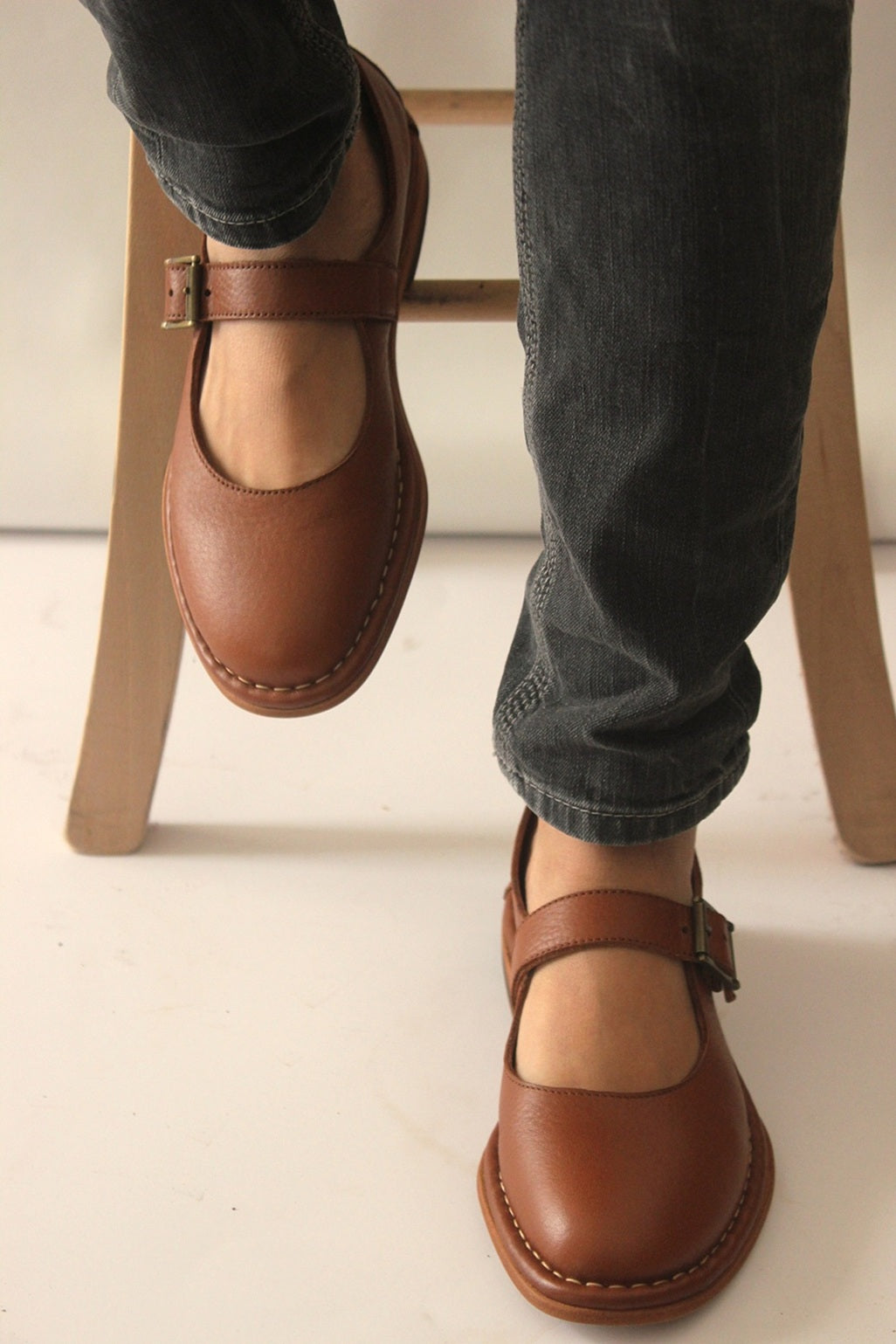 HAND 80 LEATHER - Mary Jane flats