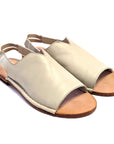 SAN 102 – Off-white leather slides