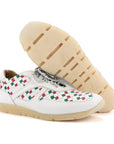 WOVEN SNEAKERS – White Red Green
