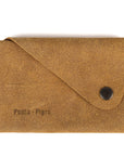 D CARD HOLDER - Suede Tan