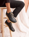 WOVEN SNEAKERS – Black
