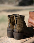TEXAS 03 ROUGH SUEDE BOOTS – Moss