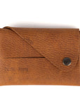 D CARD HOLDER - Deer grain Tan