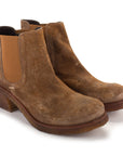 TEXAS02 SUEDE CHELSEA BOOTS – Wood