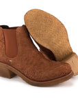 TEXAS02 ROUGH SUEDE CHELSEA BOOTS– Tan