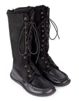 Eschimese Black– Laced high boots