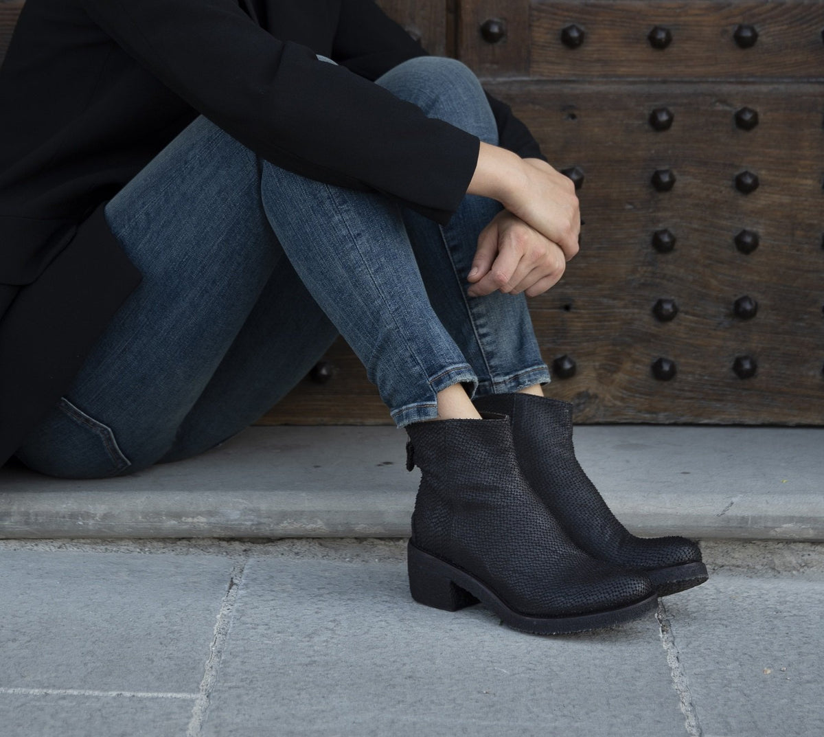 Jigsaw chi crepe ankle boots sale