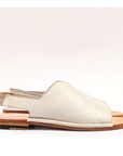 SAN 102 – Off-white leather slides
