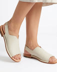 SAN 102 – Off-white leather slides