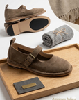 HAND 80 SUEDE - Nature flats