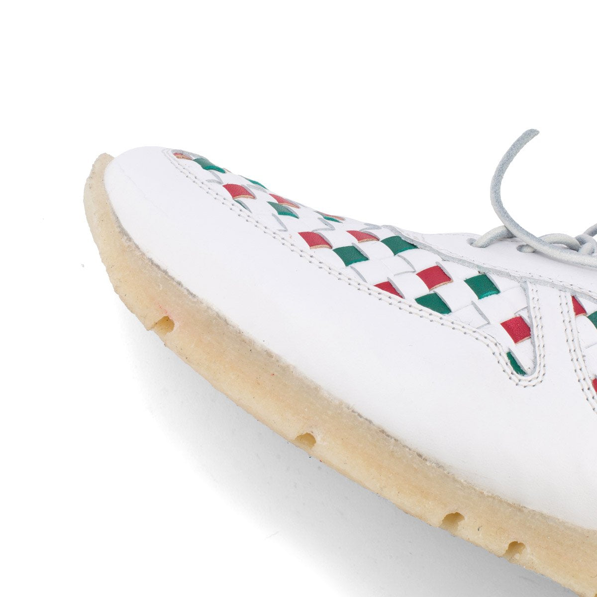 WOVEN SNEAKERS – White Red Green
