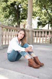 SENSATION ANKLE BOOTS – Tan