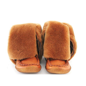 Eschimese Orange– Laced high boots