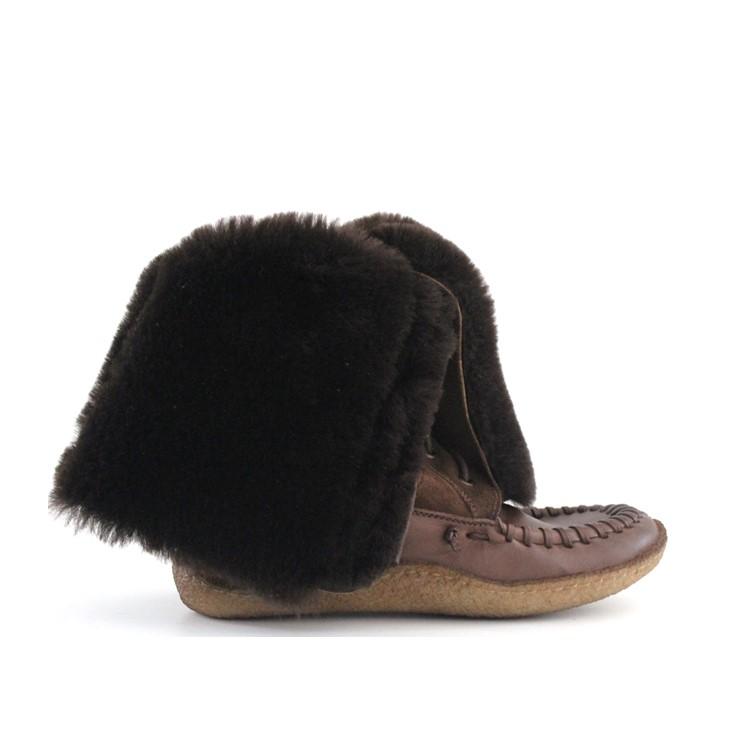 Eschimese Brown– Laced high boots