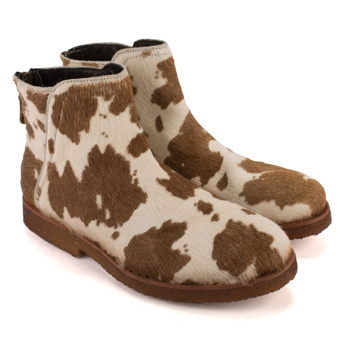 DRESS05 PONY ANKLE BOOTS – Cow