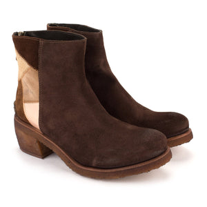 TEXAS 03 SUEDE BOOTS – Patchwork Coffe