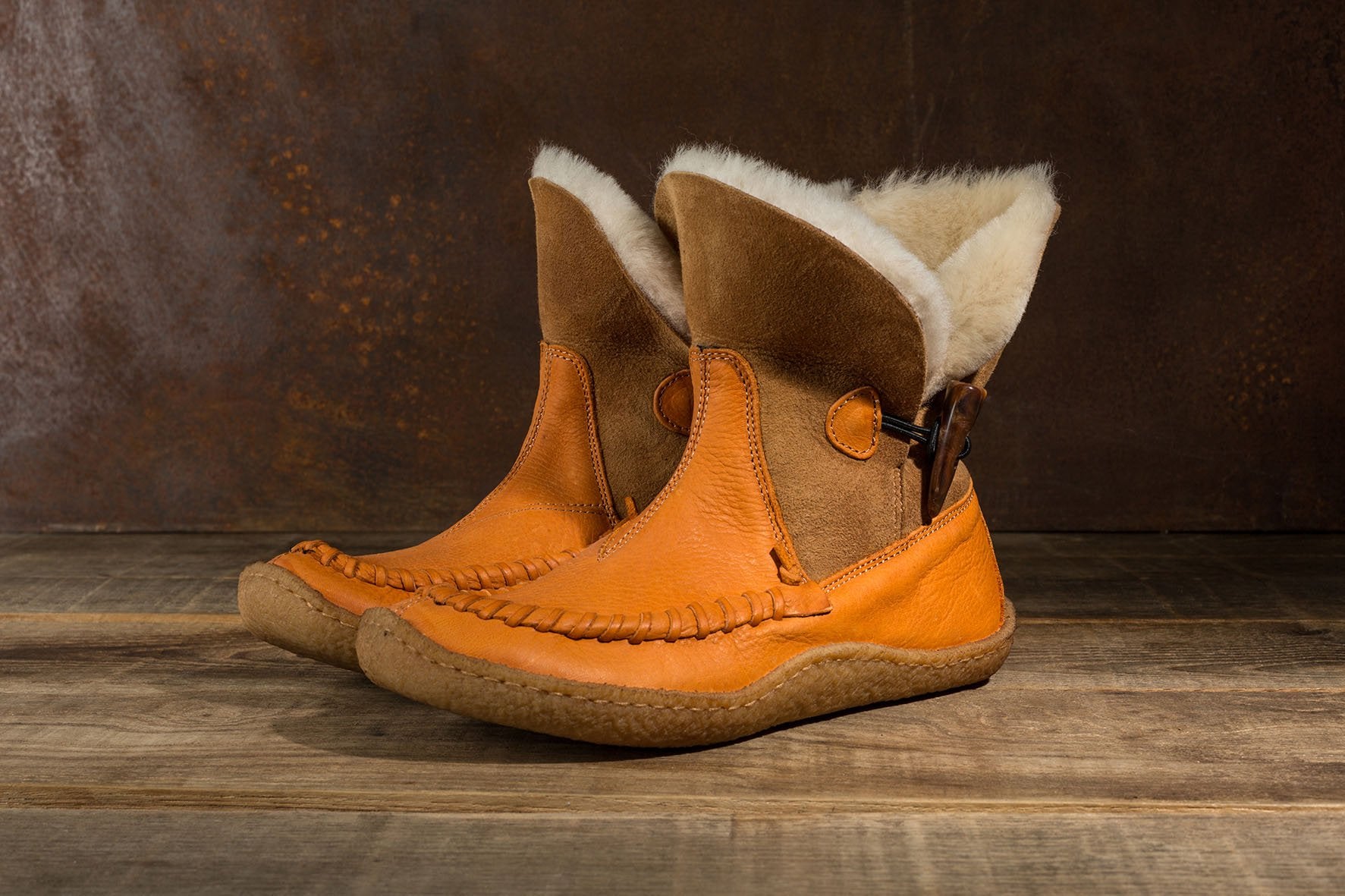 Orso Orange– Slip-on boots