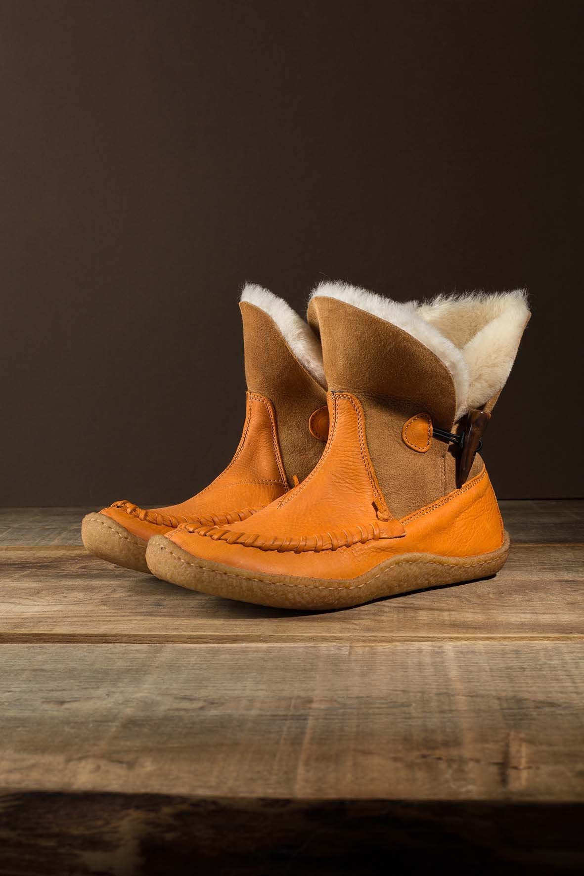 Orso Orange– Slip-on boots