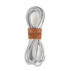 Leather Laces S section - White