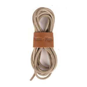 Leather Laces R section - Natural – Puntopigro